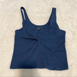 Wild fable ribbed Henley tank